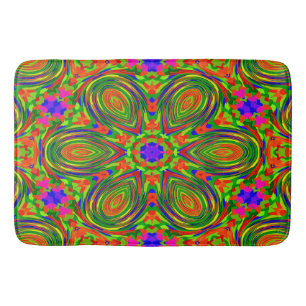 60's Flower Fun...... Bath Mat