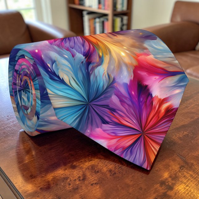 60s Hippie Tie Dye Retro Necktie (Creator Uploaded)