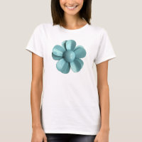 60's MOD Hippie Big Blue Daisy Flower Fashion