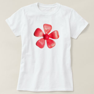 60's MOD Hippie Pink Daisy Flower - Trendy Fashion T-Shirt