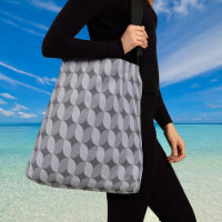 60s Mono Patterned Large Crossbody Bag