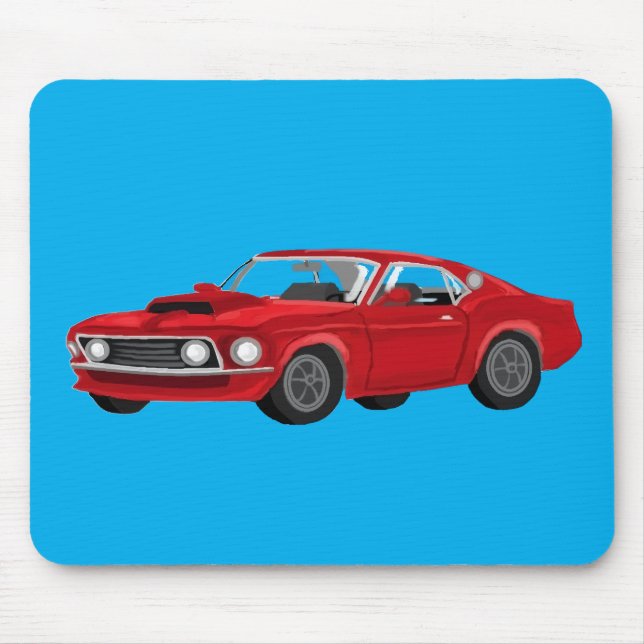 60's muscle car mouse pad (Front)