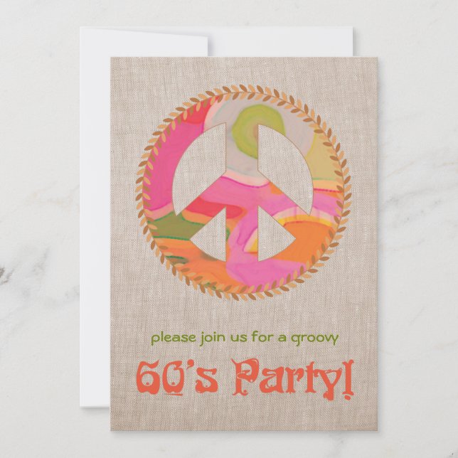 60's Party Invitation (Front)