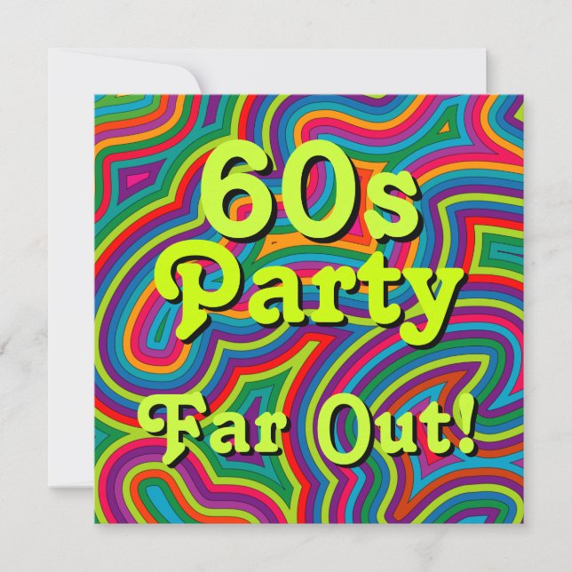 60s Party Invitation (Front)