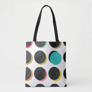 60s Polka Dots: Decorative Vintage Cheer. Tote Bag