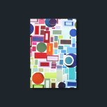 60's Retro Disco Color Chart Collage Abstract Canvas Print<br><div class="desc">60's Retro Disco Color Chart Collage is an outstanding contemporary reinterpretation of 60's disco design. Tune into the groovy sixties vibe with a fab designer who was there, albeit in short trousers for the early part of the decade! Technical note: the original artwork that this design was developed from is...</div>