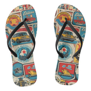 60s retro style jandals