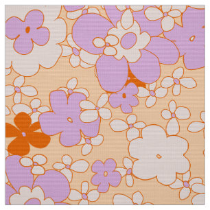 60s seamless flower pattern very retro! fabric