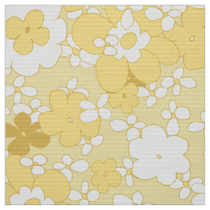 60s throwback flower pattern - very retro! fabric