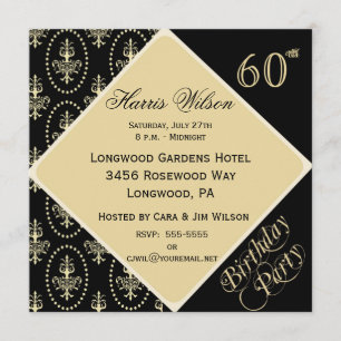 60th-69th Birthday Invitations