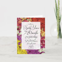 60th Anniversary Greeting - Year Time Count 60
