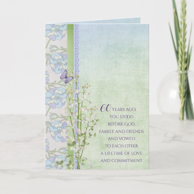 60th Anniversary Lily of the Valley bouquet Card (Front)