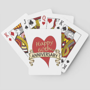 60th. Anniversary Playing Cards