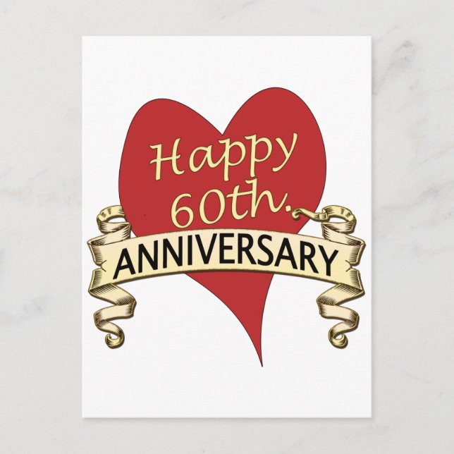 60th. Anniversary Postcard (Front)