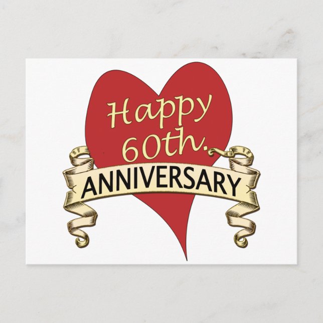 60th. Anniversary Postcard (Front)
