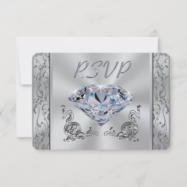 60th Anniversary Response Cards with Envelopes (Front)