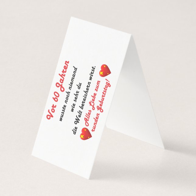 60th birthday (Back)