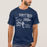 60th Birthday 1954 Vintage Brew NAVY Blue T-Shirt<br><div class="desc">60th Birthday 1954 Vintage Brew NAVY Blue Looking for a unique 60th birthday gift? Here's a fun birthday shirt! Vintage Brew crafted in 1954 and aged to perfection. A selection of other Jaclinart birthday and vintage year t-shirts is shown below. And! text is customisable, so you can change or add...</div>