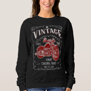 60th Birthday 1962 Gift Vintage Classic Motorcycle Sweatshirt