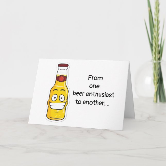 **60th BIRTHDAY** 24 BEERS/24 HOURS HUMOR Card (Front)