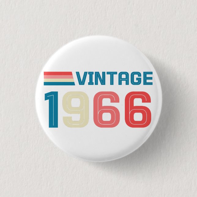 60TH BIRTHDAY 3 CM ROUND BADGE (Front)