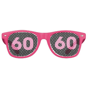 60TH BIRTHDAY 60 PINKPARTY SUNGLASSES