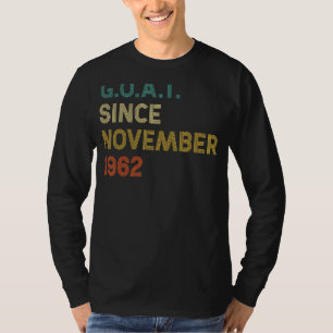 60th Birthday 60 Years Old Goat Since November 196 T-Shirt