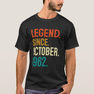 60th Birthday 60 Years Old Legend Since October 1 T-Shirt
