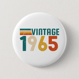 60TH BIRTHDAY 6 CM ROUND BADGE