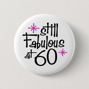 60th Birthday 6 Cm Round Badge