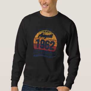 60th Birthday Absolutely Awesome Since Vintage Aug Sweatshirt