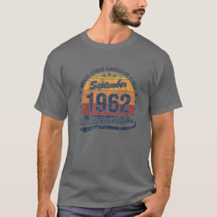 60Th Birthday Absolutely Awesome Vintage September T-Shirt