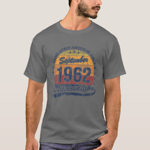 60Th Birthday Absolutely Awesome Vintage September T-Shirt