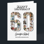 60th Birthday Anniversary Number 60 Photo Collage Card<br><div class="desc">Celebrate 60th birthday or wedding anniversary with this custom photo collage. Choose your favourite photos for display. Customise the name, text and date to fit your occasion. This will be a lovely keepsake with personalised message to look back on with family and friends. If you need any other number as...</div>