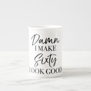 60th Birthday Attitude Bone China Mug