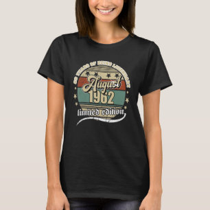 60th Birthday August 1962 Vintage 60 Years Legenda T-Shirt