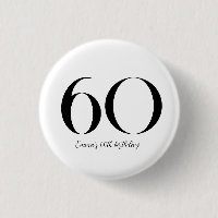 60th Birthday Black and White