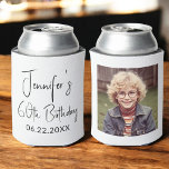60th Birthday Black White Instagram Photo Can Cooler<br><div class="desc">Celebrate 60 incredible years with this 60th Birthday Black and White Instagram Photo Can Cooler! Designed with a sleek black and white aesthetic, this customisable can cooler features your favourite Instagram-style photo, adding a personal and stylish touch to your milestone celebration. Perfect for keeping drinks cold while serving as a...</div>