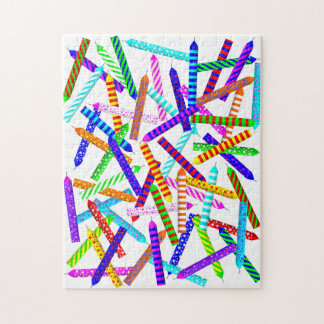 60th Birthday Candle Jigsaw Puzzle