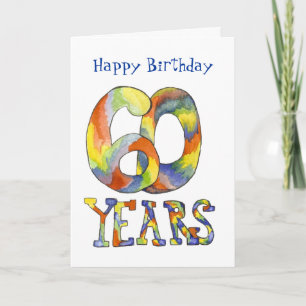 60th Birthday Card