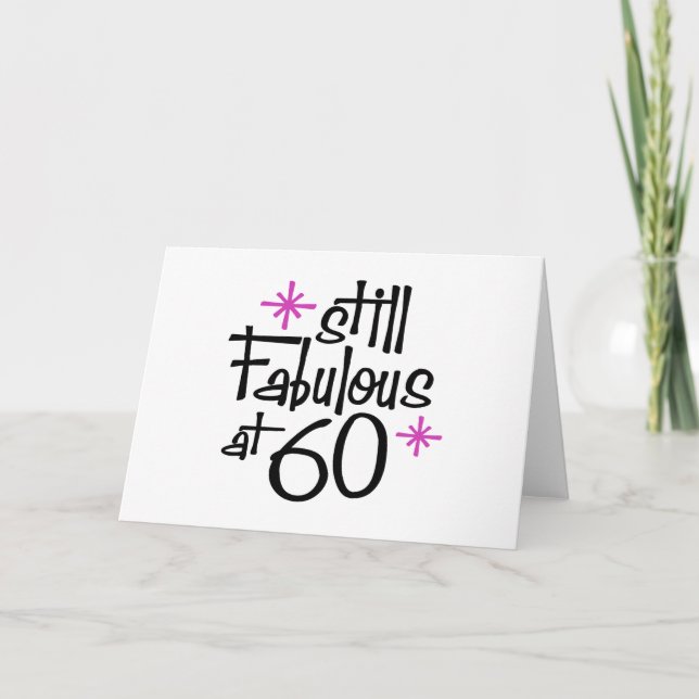 60th Birthday Card (Front)