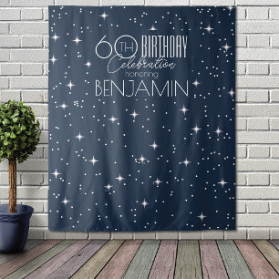 60th Birthday Celebration photo backdrop Tapestry