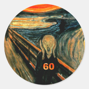 60th Birthday Classic Round Sticker