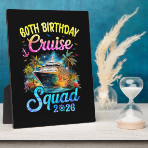 60Th Birthday Cruise Squad 2026 Cruising Party Plaque