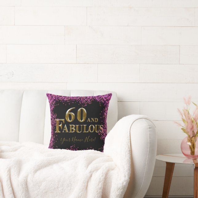 60th Birthday  Cushion (Couch)