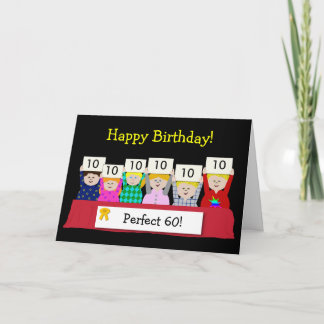 60th Birthday Customisable Card