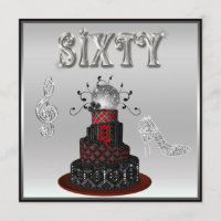 60th Birthday Disco Diva Cake Silver Sparkle Heels