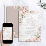 60th Birthday Dusty Pink Gold Watercolor Marble Invitation<br><div class="desc">Celebrate your 60th birthday in style with this beautiful 60th Birthday Dusty Pink Gold Watercolor Marble Invitation! Featuring elegant dusty pink peach and eucalyptus floral botanical elements, faux gold dust corner elements, and a dusty pink frame against a unique faux carrera marble background, this invitation is sure to dazzle your...</div>