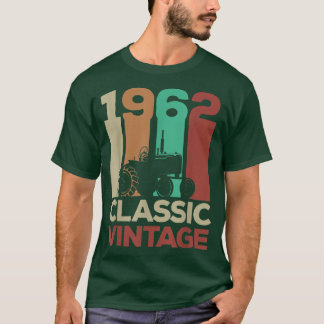 60th Birthday Farmer 1962 Retro Vintage  T-Shirt