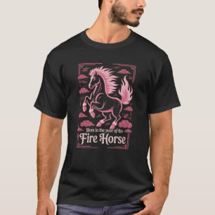 60th Birthday Fire Horse Zodiac Chinese 2026  T-Shirt